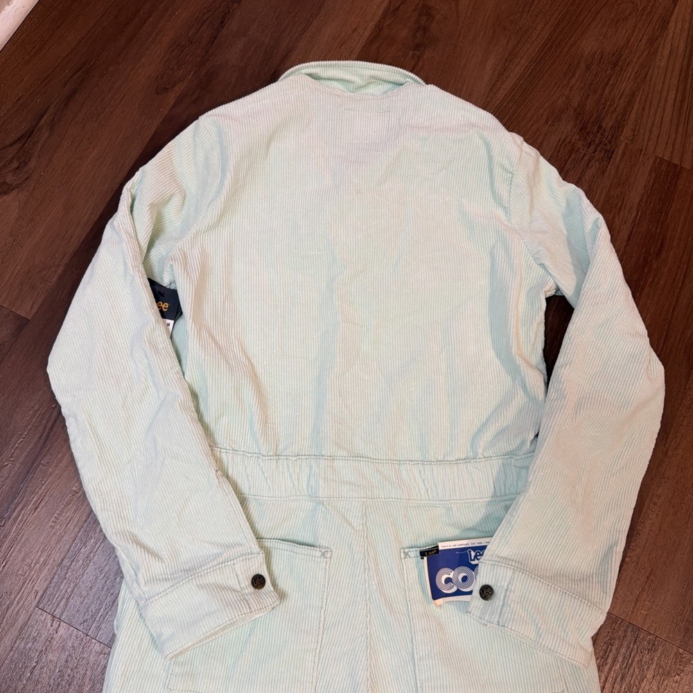 Lee's Union-Alls Free People Mint Green Corduroy Utility Coveralls Medium NWT - Picture 10 of 12